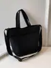 Bolsa Casual Popular Transfronteiriça de Grande Capacidade para Mulheres 2026 Nova Bolsa Leve para o Dia a Dia Bolsa Tote Versátil de Cor Sólida