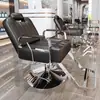 Silla de Barbería de Moda Famosa en Internet, Silla Específica para Cortes de Cabello en Salón, Asiento Reclinable y Ajustable para Peluquería, Permanente y Teñido