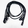 Cable de alimentación para cocina eléctrica enchufe de tres clavijas cabeza de goma boca de pin universal núcleo de cobre puro cable de alimentación para cocina eléctrica cable de computadora