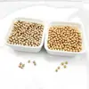 Cobre Dorado Fuerte Retención de Color Superficie de Perla Dorada No Porosa Cuerpo Suave Perlas Redondas Perlas de Cobre Perlas Sueltas Materiales Accesorios para Joyería Hecha a Mano DIY