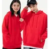 Moletom 2026 Primavera Outono Unissex Solto com Capuz Outono Inverno Cor Sólida Uniforme de Grupo Festa Moletom Colorido com Capuz