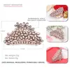 Pinza para el pelo hueca de ácido acético Pinza para el pelo con flor de diamante checo Pinza de agarre para el pelo de moda coreana Joyería para la cabeza al por mayor