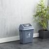 Venta Directa de Fábrica Cubo de Basura Exterior con Tapa Oscilante Cubo de Basura de Plástico para Saneamiento Comunitario Cubo para Cáscaras de Fruta Hogareño con Tapa de Una Pieza Dropshipping