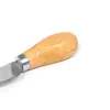 Em estoque cabo de carvalho aço inoxidável garfo faca espátula para queijo conjunto de quatro peças Faca para pizza queijo manteiga