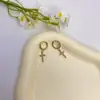 Pendientes de Acero de Titanio con Forma de Cruz Simples Más Vendidos en Amazon Europa y América para Mujer, Pendientes de Moda con Incrustaciones de Diamantes Más Vendidos