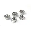 Porca Sextavada Flangeada de Aço Inoxidável 304 Denteada Antiderrapante Anti-solta com Arruela M3/M4/M5/M6