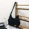Grande capacidade de lona saco mensageiro feminino leve armazenamento mochila de viagem homens casual all-match ombro estudante messenger bag moda