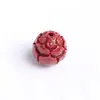 Acessórios de Cinábrio flor lótus de neve rosa contas espalhadas gota pequena cordão trançado à mão DIY material para pulseira