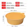 250 Cajas Doradas de Papel de Aluminio para Hot Pot y Ollas de Papel de Aluminio para Exteriores para Empaque para Llevar Loncheras y Tazones para Sopa 2000/3500ml