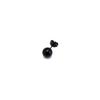 Aretes de tuerca de aguja fina de bola de acero inoxidable estilo coreano directo de fábrica, aretes simples de nicho para viajeros de moda personalizados