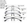 Armazón Clásico de Aluminio Magnesio para Bienes Continuos Pata de Titanio Armazón para Lentes para Hombre Cara Grande Talla Grande Armazón para Lentes para Miopía 37076