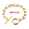 Pulseira de aço inoxidável de 7mm com fecho tipo fivela de relógio, corrente longa em forma de cruz, interligada, aço titânio, hip hop europeu e americano, pulseiras masculinas e femininas, atacado