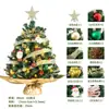 Árvore de Natal Artificial de Luxo Transfronteiriça 60cm 45cm Mini Árvore de Natal Pequena Conjunto Árvore de Natal de Mesa para Uso Doméstico