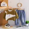 Conjunto de Ropa de Otoño para Niños 2026 Nuevo Elegante Conjunto Casual de Dos Piezas con Sudadera de Manga Larga para Niños
