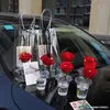 Saco de Flor Fresca Barraca de Rua Dia dos Namorados Flor de Copo Lembrancinha Bolsa de Mão Transparente de PVC Venda por Atacado no Local