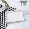 Bandeja Rectangular Comercial para Habitación de Hotel Taza de Agua Comercial de Plástico Plato Taza Plato Blanco de Melamina Estilo Nórdico para Pan