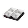Prato de mesa de melamina Xiangyuan KTV comercial lanches de frutas secas prato de frutas panela quente criativa quatro prato de treliça do palácio