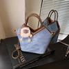 Diseño Nicho Transfronterizo Bolso Bucket Casual para Mujer 2025 Nuevo Moda Combinable Bolso de Hombro Cruzado
