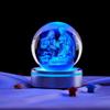 Venta al por mayor transfronteriza nacimiento de Jesús 3d tridimensional grabado láser bola de cristal adornos de luz nocturna luminosa