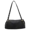 Bolsa Boston de nicho coreana para mulheres, novo modelo retrô de alta qualidade, leve, de luxo, versátil, para ombro e sob o braço