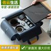 Juego de Té para Coche Caja de Almacenamiento Rápida para Tazas Bolso Portátil Olla Portátil para Preparar Té al Aire Libre Taza de Té Juego de Té Kung Fu Caja de Regalo