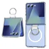 Transfronterizo Samsung Zflip 20% de descuento Funda para Teléfono Brillante Zflip7 Funda Magnética con Soporte de Anillo Fábrica de Origen Cubierta Protectora