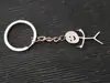 Nuevo y divertido collar de acero inoxidable con grafiti transfronterizo y garabato divertido en el dedo medio