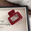 Pinza de acetato de placa gruesa geométrica tamaño pequeño para mujer, clip de tiburón dorado, clip para coleta, accesorios para el cabello