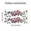 Comercio exterior pintado rosa rosa mariposa ventana de vidrio embellecimiento del hogar decoración electrostática uv pegatinas para ventanas al por mayor