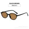 Gafas de Sol Nerd Estilo Coreano Carey para Mujer, Celebridad de Internet Cara Redonda, Gafas de Sol de Verano de Fotografía Callejera Retro de Moda Marco Redondo
