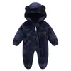 Ropa para Recién Nacidos Transfronteriza, Monos para Bebé, Conjuntos Forrados de Felpa para Primavera y Otoño, Ropa para Exteriores, Monos con Pies para Otoño e Invierno de Bebé, Trajes para Gatear