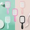 Peine Elegante Hueco, Cepillo para el Cabello Transpirable, Antiestático, Peine de Plástico de Dientes Anchos de Regalo, Cepillo para Masaje de Cabello Seco y Húmedo