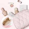 Nueva bolsa de cosméticos de Amazon, de algodón y plumón, impermeable, para viaje, con cremallera.