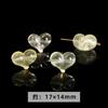 Joyería Jingde, tallado de cristal de limón natural, cristal amarillo único, garra de gato, cabeza de león, accesorios de joyería DIY, venta al por mayor