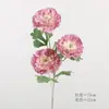 Rama grande simulación flocado Lulian hogar boda decoración camelia adornos de peonía simples flores artificiales Lulian al por mayor