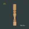 Armario de Vino de Madera Maciza Estilo Europeo, Puente de Pasillo, Pilar Pequeño, Valla con Forma de Calabaza, Columna de Madera Decorativa, Columna Romana, Barandilla, Pilar de Armario