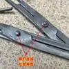 Pinzas de Fuego Forjadas Antiguas, Pinzas Extensibles para Basura de Trabajadores de Saneamiento, Pinzas de Boca Plana, Pinzas Gruesas para Fuego Domésticas, Pinzas para Briquetas