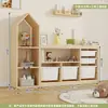 Gabinete de Almacenamiento de Juguetes para Habitación Infantil Combinación de Gabinete con Pizarra Magnética de Madera Maciza Gabinete de Almacenamiento y Organización Multicapa
