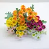 Simulação de camomila, margarida, flor falsa, decoração de sala de estar, mesa, buquê de flores falsas, enfeites florais, adereços para fotos