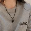 Qihao alegria mesmo estilo nicho jade pingente ajustável colar de amor atado clavícula cadeia casal estilo neutro