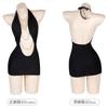 Lingerie Sexy Pendurado Pescoço Bolsa Quadril Saia Boate Online Celebridade Uniforme Feminino RPG Secretária Pijama Apertado Sem Costas