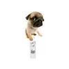 Rollo Acrílico Retráctil Humorístico con Hebilla de Tirar Divertida, Insignia Divertida Fácil de Tirar, Nuevo Diseño de Cabeza de Perro con Clip de Cocodrilo