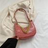 Bolso Texturizado de Moda Bolso Tipo Dumpling Moda 2023 Nueva Moda Cadena Simple Cruzado Hombro Axila Bolso de Mano