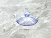 Suministro de ventosa transparente perforada de vidrio accesorios de peluche ventosa pequeña de orificio horizontal de material de silicona de plástico PVC