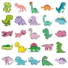 50 pegatinas pequeñas de dinosaurios transfronterizas para niños, dibujos animados, graffiti, equipaje, cuaderno, coche, pegatinas decorativas creativas