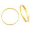 Pulseira Plana Banhada a Ouro Tradicional com um Toque de Luxo de Nicho, Bracelete Quadrado Fechado, Presente de Joia para Namorada