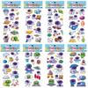 Pegatinas para niños animación de dibujos animados pegatinas de burbujas 3D estéreo pegatinas de recompensa para jardín de infantes papel adhesivo