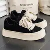 Sapatos Masculinos 2026 Primavera Novo Sola Grossa Cor Sólida Cano Baixo Sola Macia Esportivo Casual Tênis Calçados Casuais
