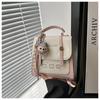 Bolso de nicho de alta gama 2025 nueva mochila plateada moda transfronteriza casual mochila de mujer