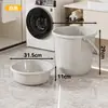 Set de tocador estudiantil de plástico grueso de alta calidad para el regreso a clases, cubeta de agua y lavabo de plástico engrosado para uso en dormitorio
